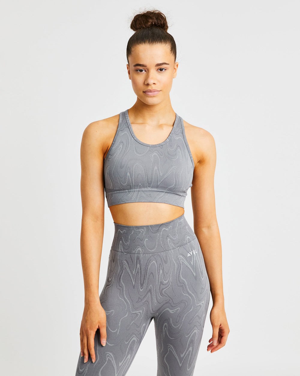 AYBL Velocity Seamless Sports Bra Grå | 3594-NRHFE