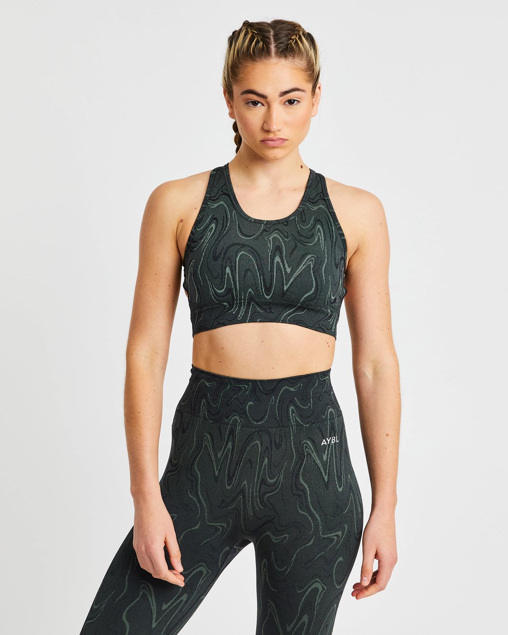 AYBL Velocity Seamless Sports Bra Svarta | 0673-KQLUS